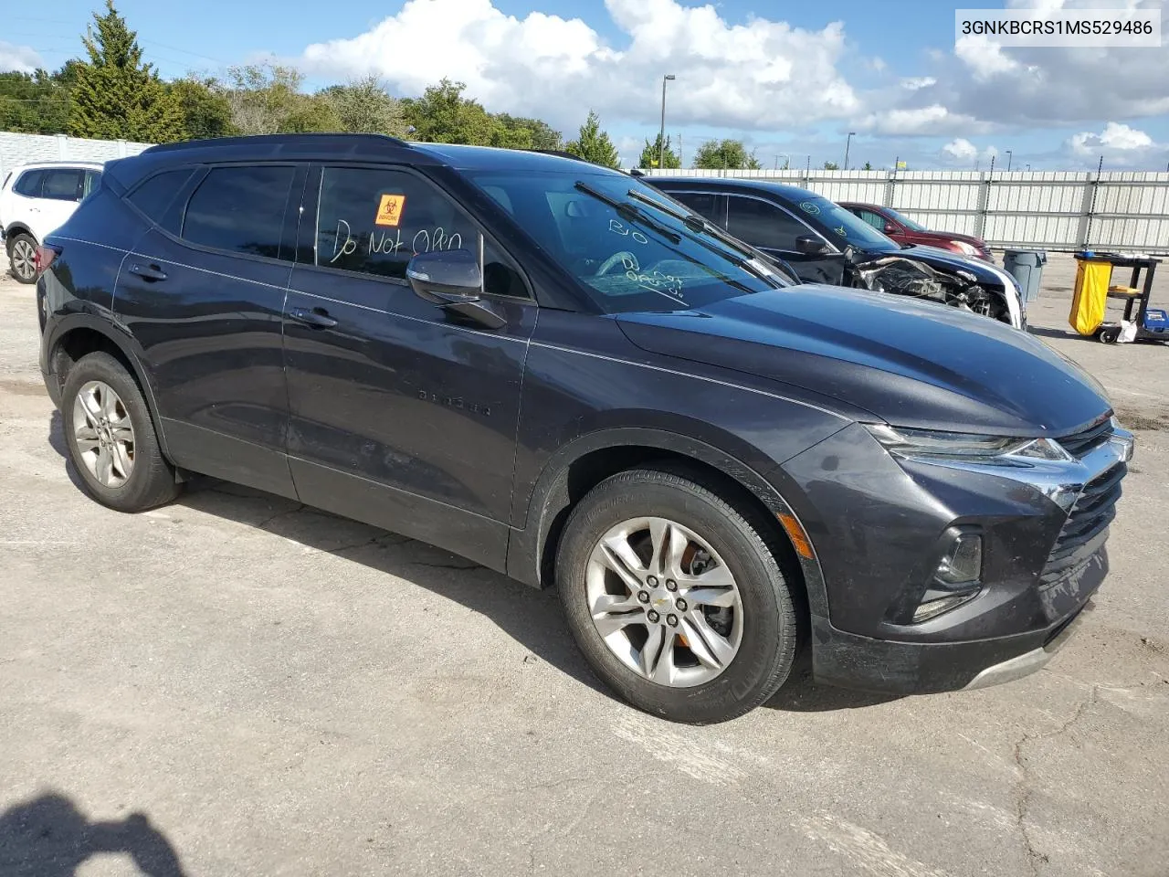 2021 Chevrolet Blazer 2Lt VIN: 3GNKBCRS1MS529486 Lot: 79970954