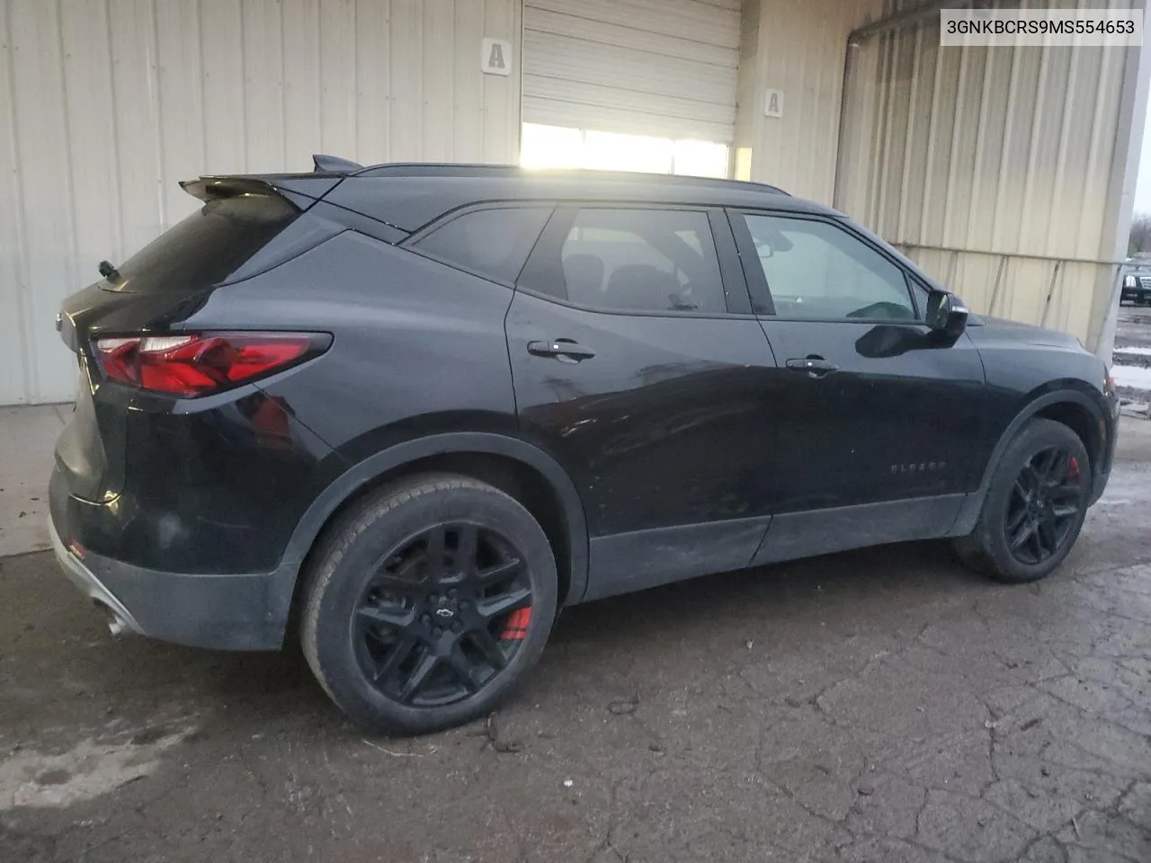 2021 Chevrolet Blazer 2Lt VIN: 3GNKBCRS9MS554653 Lot: 80131534