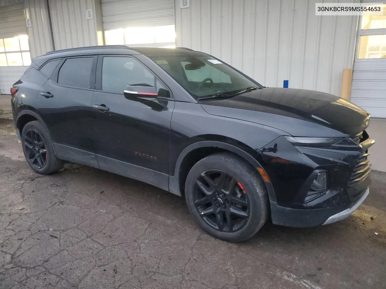 2021 Chevrolet Blazer 2Lt VIN: 3GNKBCRS9MS554653 Lot: 80131534