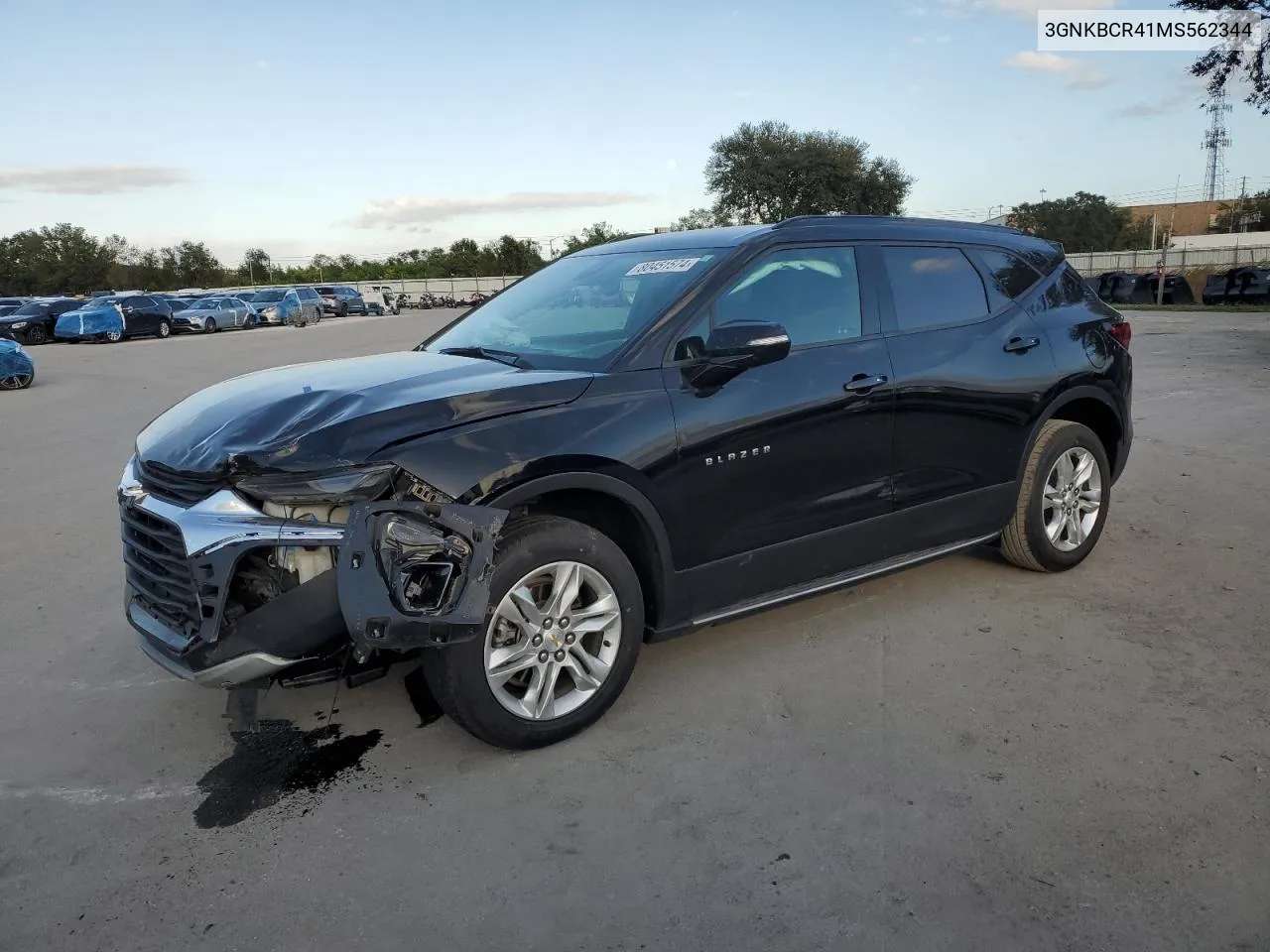 2021 Chevrolet Blazer 2Lt VIN: 3GNKBCR41MS562344 Lot: 80451574