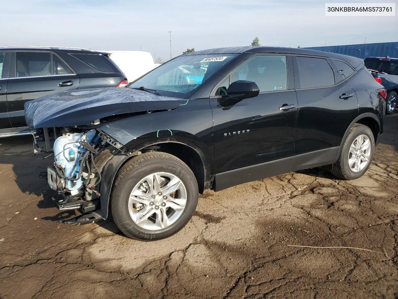 2021 Chevrolet Blazer 1Lt VIN: 3GNKBBRA6MS573761 Lot: 80457534