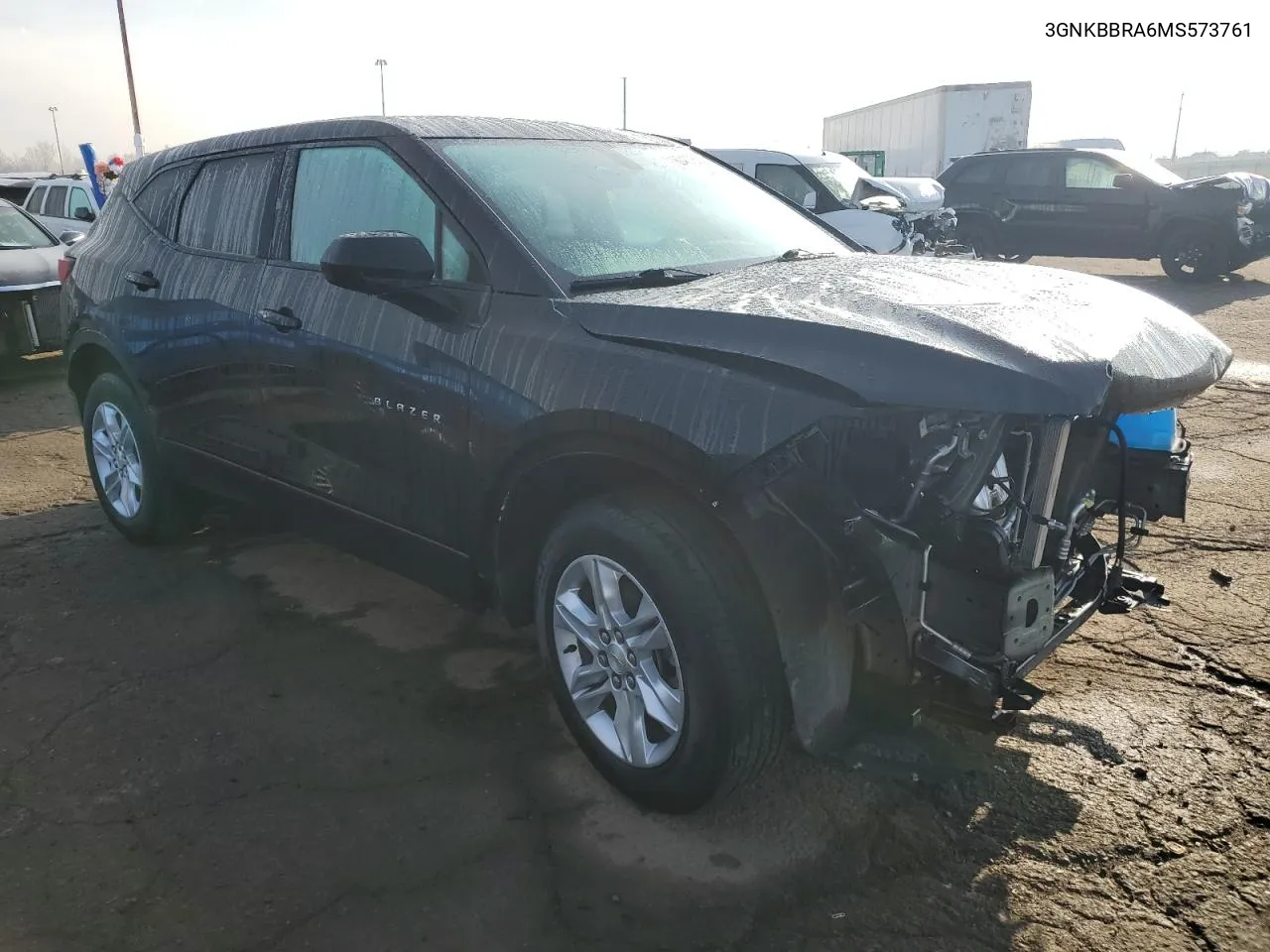 2021 Chevrolet Blazer 1Lt VIN: 3GNKBBRA6MS573761 Lot: 80457534