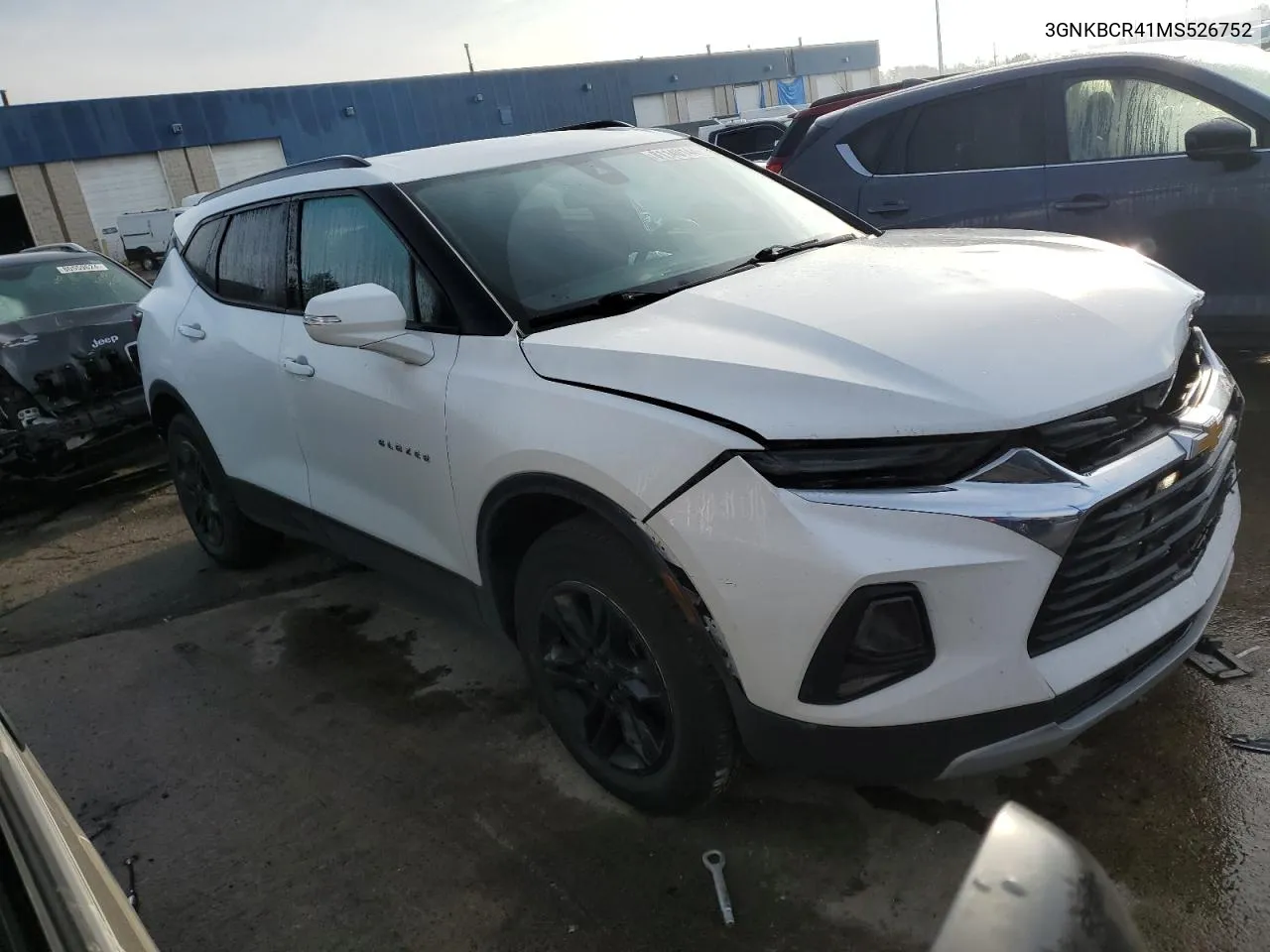 2021 Chevrolet Blazer 2Lt VIN: 3GNKBCR41MS526752 Lot: 81140144