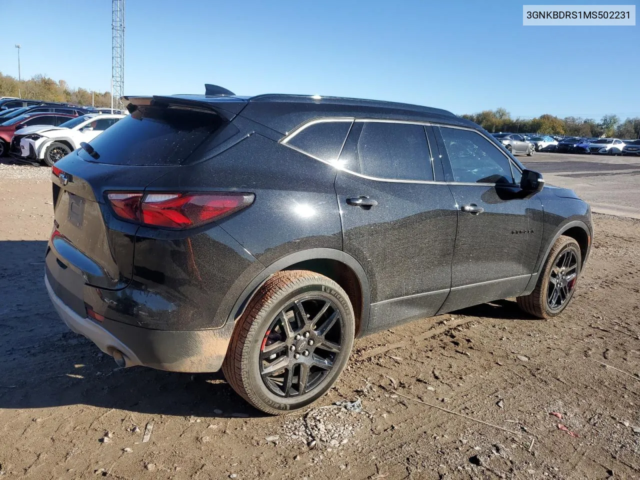 2021 Chevrolet Blazer 3Lt VIN: 3GNKBDRS1MS502231 Lot: 81523894