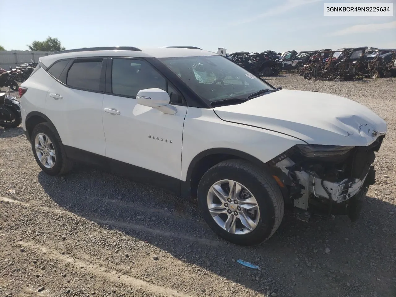 2022 Chevrolet Blazer 2Lt VIN: 3GNKBCR49NS229634 Lot: 58705984