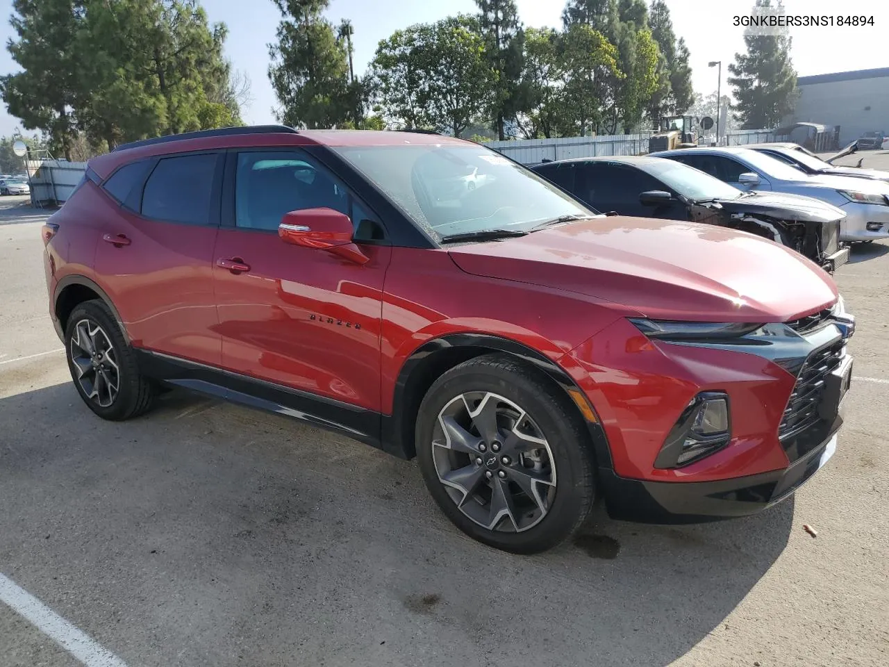 2022 Chevrolet Blazer Rs VIN: 3GNKBERS3NS184894 Lot: 69520874