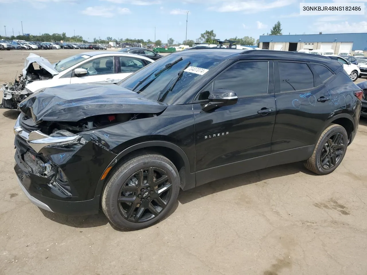 2022 Chevrolet Blazer 3Lt VIN: 3GNKBJR48NS182486 Lot: 70407074