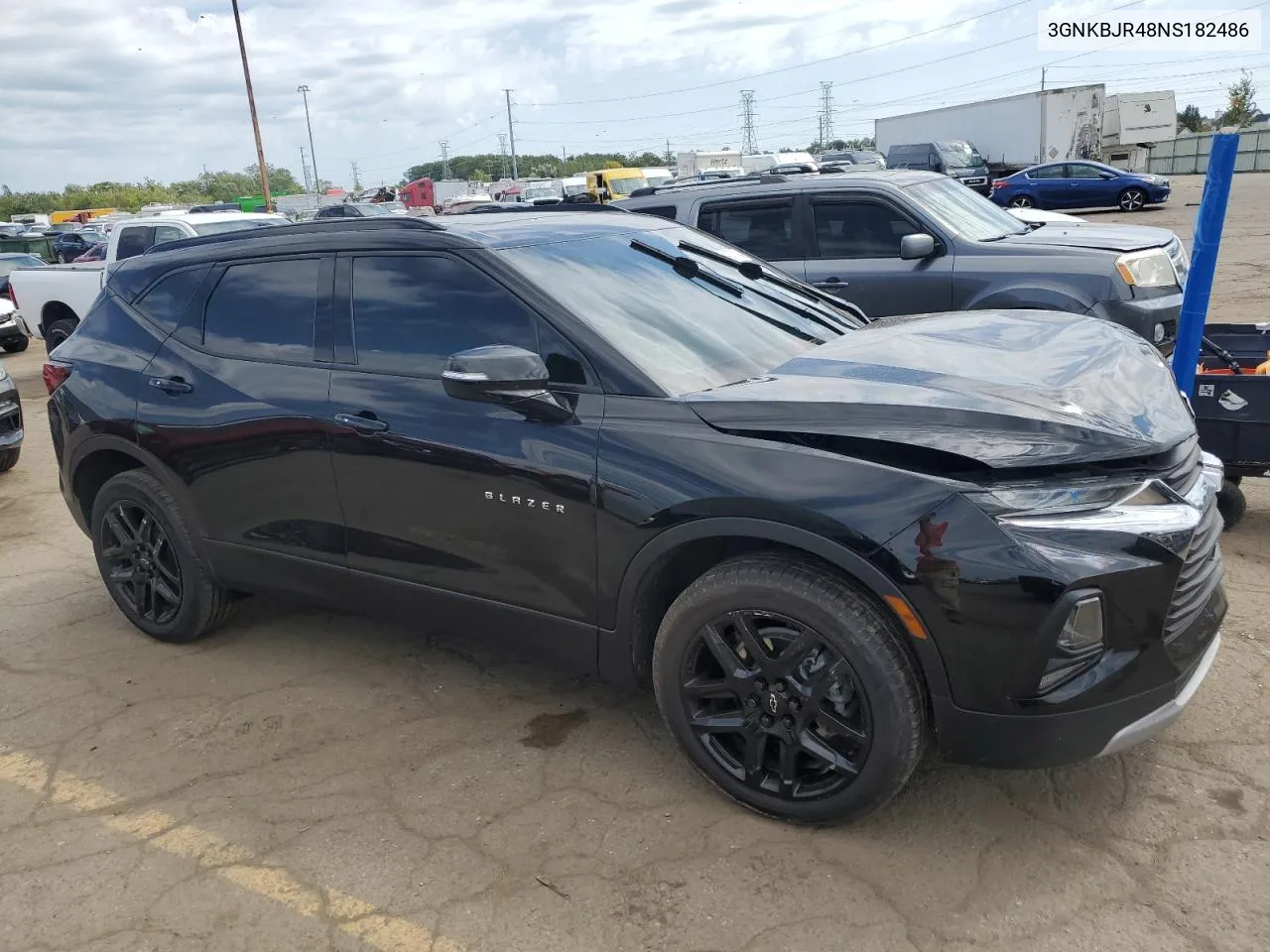 2022 Chevrolet Blazer 3Lt VIN: 3GNKBJR48NS182486 Lot: 70407074