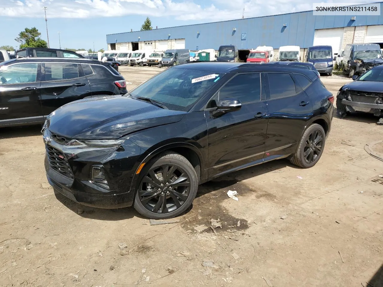 2022 Chevrolet Blazer Rs VIN: 3GNKBKRS1NS211458 Lot: 70623894