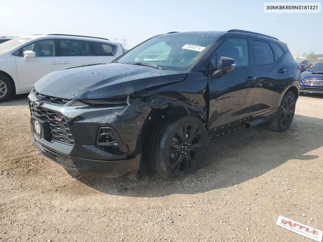 2022 Chevrolet Blazer Rs VIN: 3GNKBKRS9NS181321 Lot: 70804574