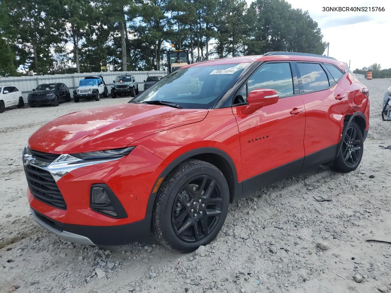 2022 Chevrolet Blazer 2Lt VIN: 3GNKBCR40NS215766 Lot: 70821694