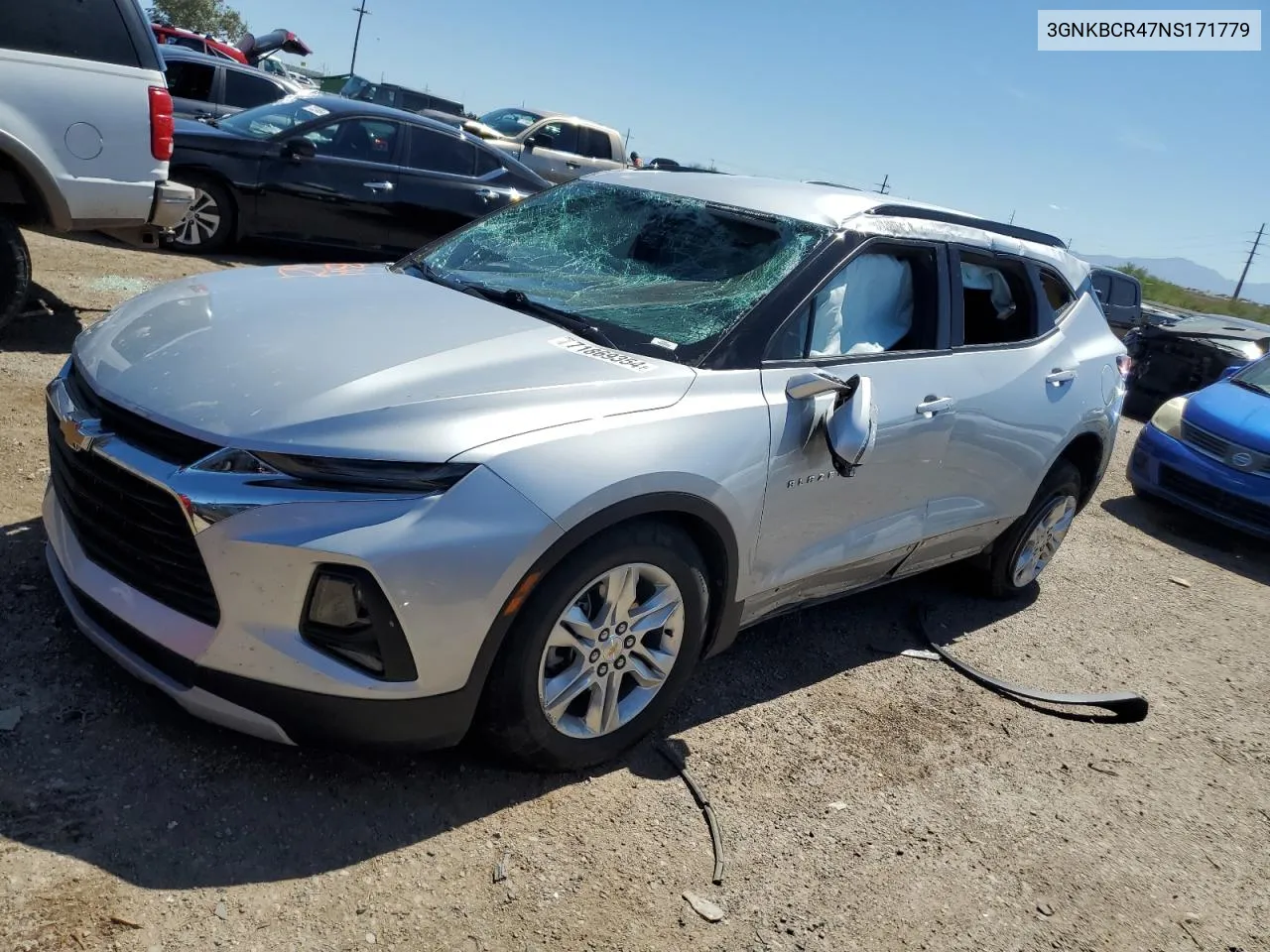 2022 Chevrolet Blazer 2Lt VIN: 3GNKBCR47NS171779 Lot: 71869354