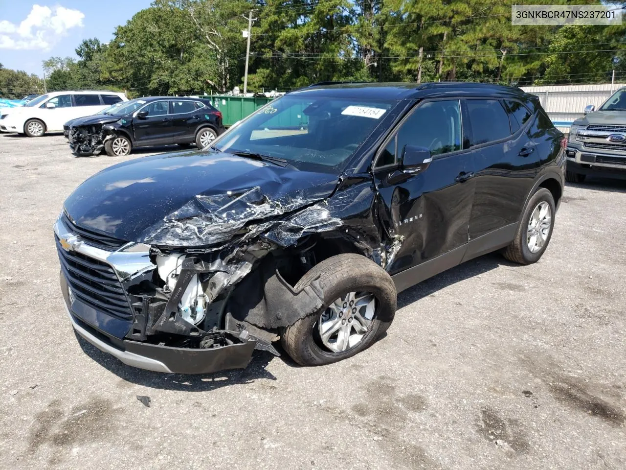 2022 Chevrolet Blazer 2Lt VIN: 3GNKBCR47NS237201 Lot: 72154154