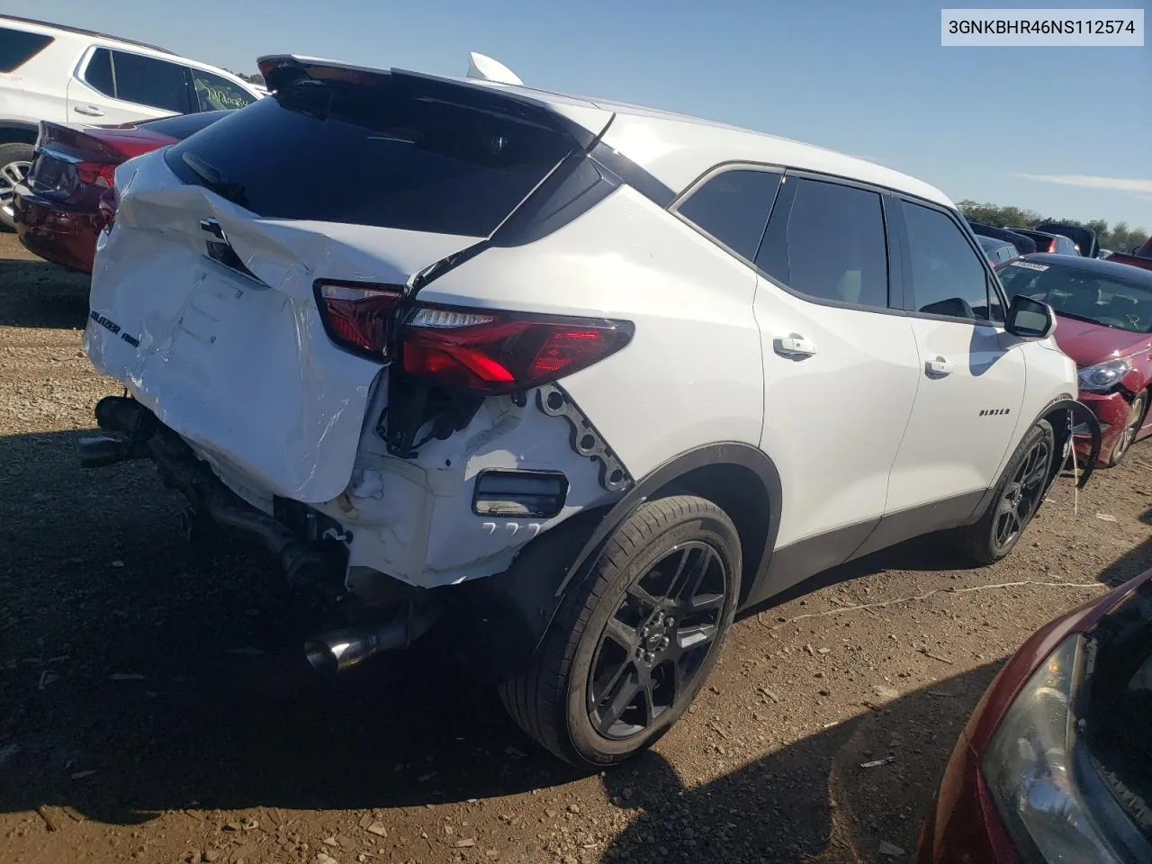 3GNKBHR46NS112574 2022 Chevrolet Blazer 2Lt