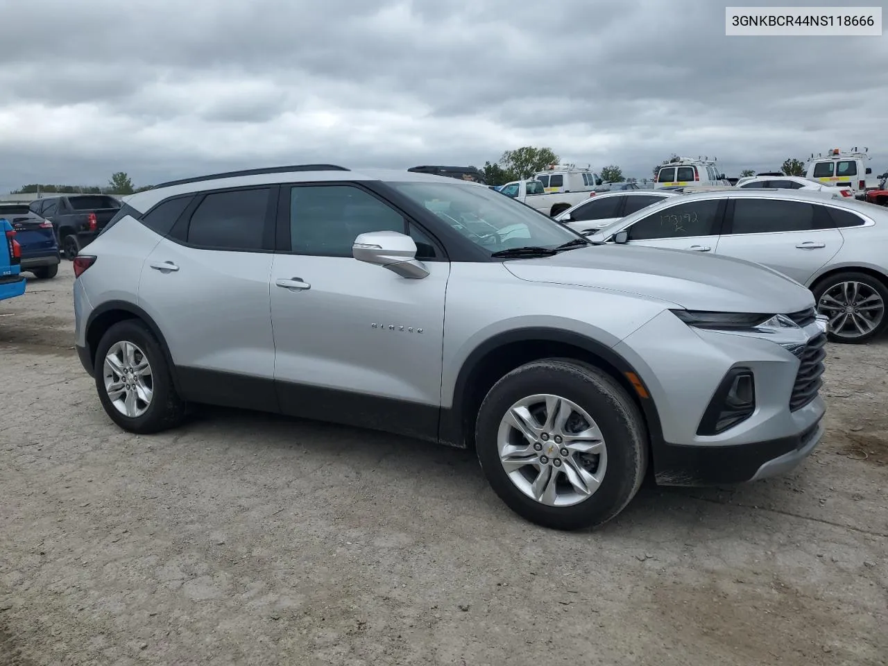 2022 Chevrolet Blazer 2Lt VIN: 3GNKBCR44NS118666 Lot: 73161884