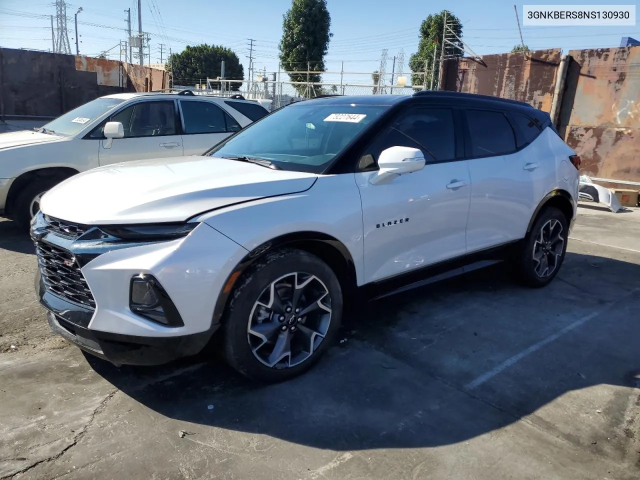 2022 Chevrolet Blazer Rs VIN: 3GNKBERS8NS130930 Lot: 73227644