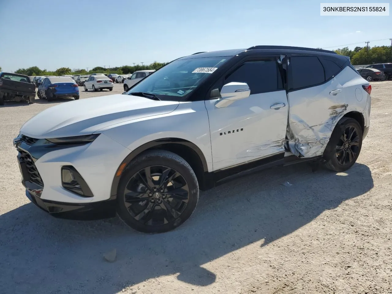 2022 Chevrolet Blazer Rs VIN: 3GNKBERS2NS155824 Lot: 73867584