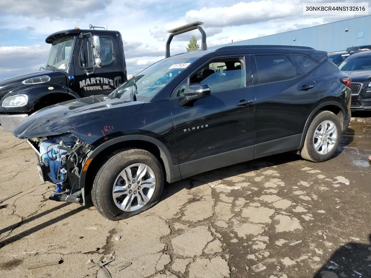 2022 Chevrolet Blazer 2Lt VIN: 3GNKBCR44NS132616 Lot: 74578464