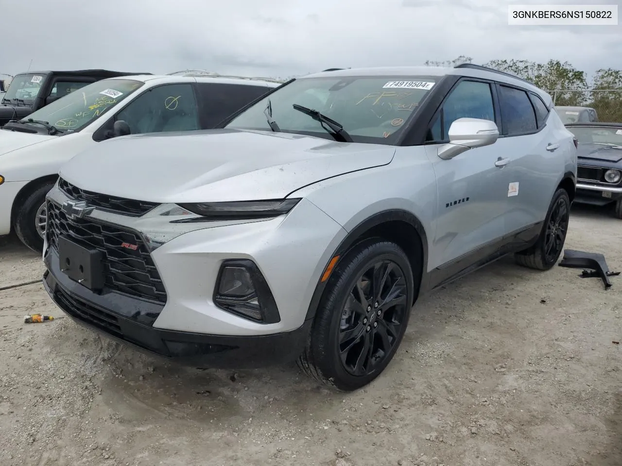 2022 Chevrolet Blazer Rs VIN: 3GNKBERS6NS150822 Lot: 74919504