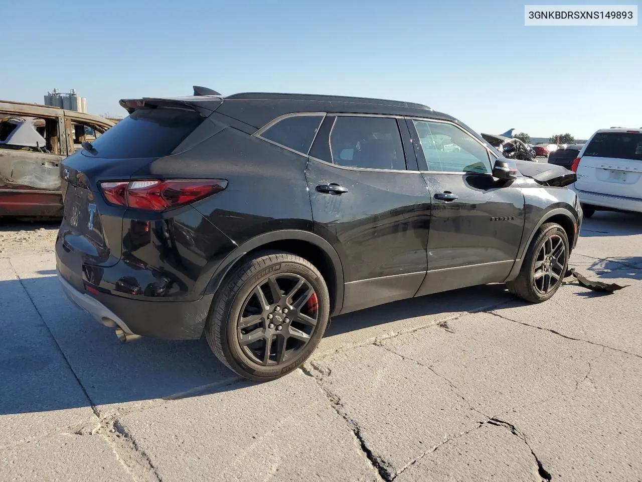 2022 Chevrolet Blazer 3Lt VIN: 3GNKBDRSXNS149893 Lot: 75514104