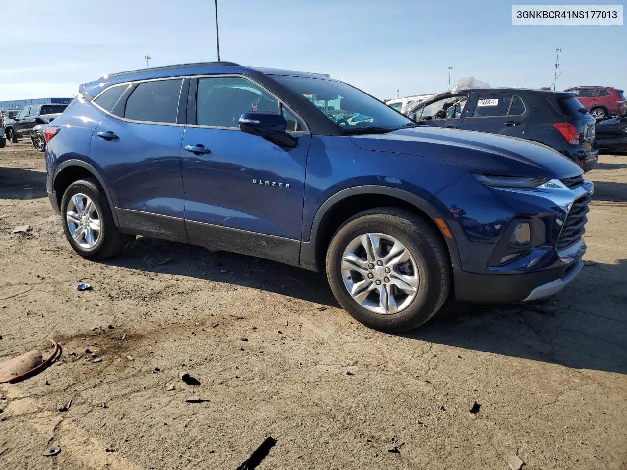 2022 Chevrolet Blazer 2Lt VIN: 3GNKBCR41NS177013 Lot: 76037054