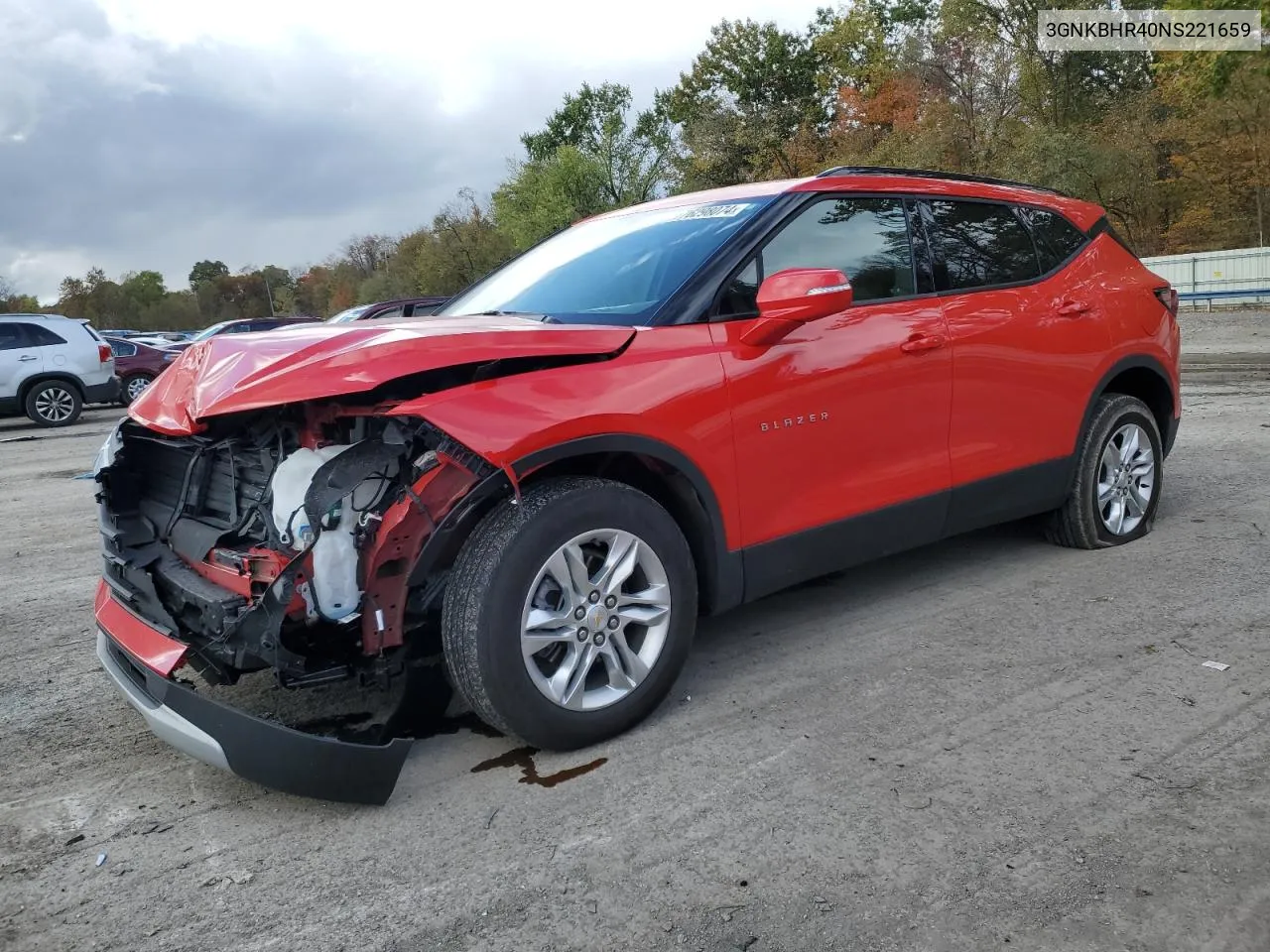 2022 Chevrolet Blazer 2Lt VIN: 3GNKBHR40NS221659 Lot: 76298074