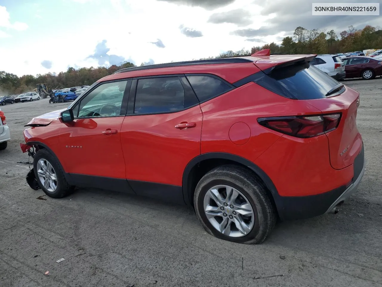 2022 Chevrolet Blazer 2Lt VIN: 3GNKBHR40NS221659 Lot: 76298074