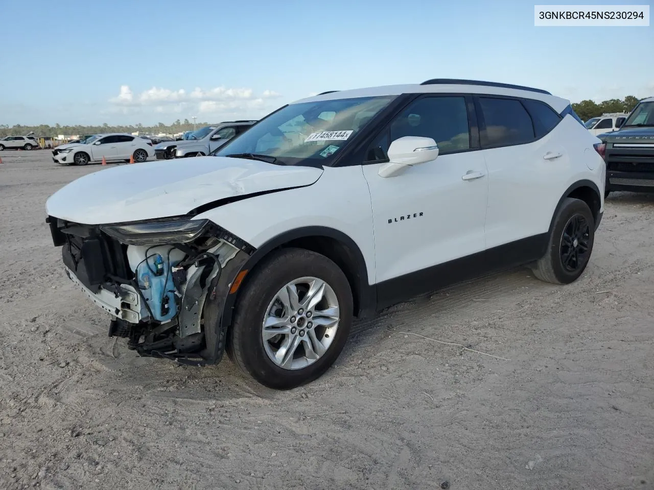 2022 Chevrolet Blazer 2Lt VIN: 3GNKBCR45NS230294 Lot: 77458144