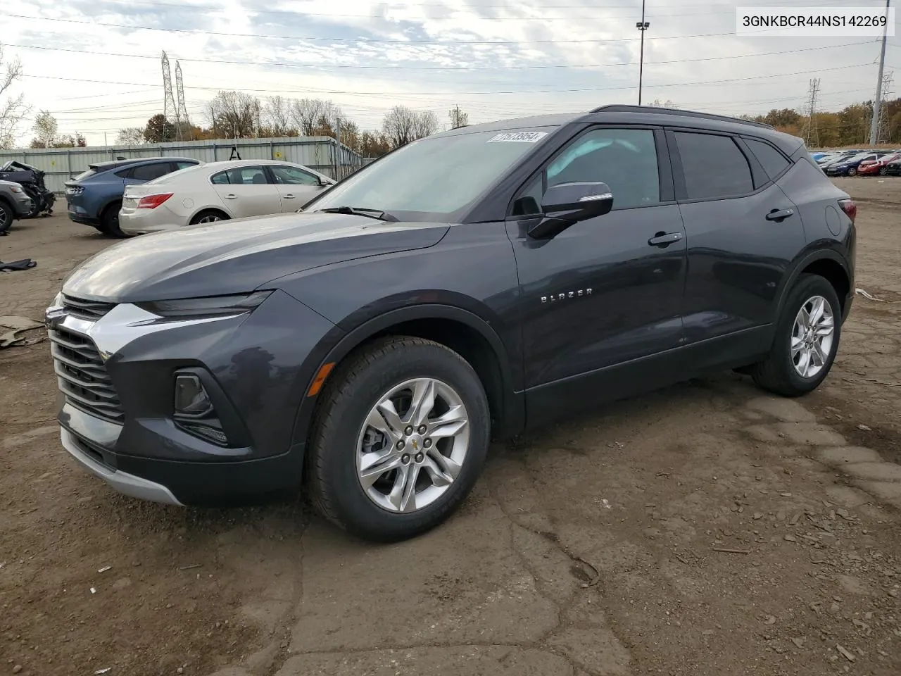 2022 Chevrolet Blazer 2Lt VIN: 3GNKBCR44NS142269 Lot: 77573954