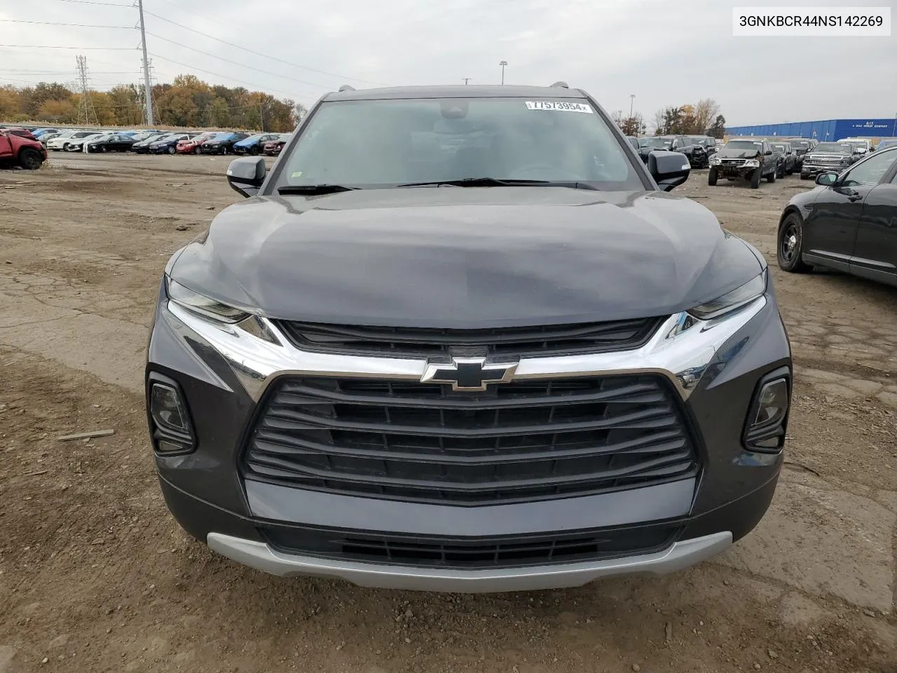 2022 Chevrolet Blazer 2Lt VIN: 3GNKBCR44NS142269 Lot: 77573954