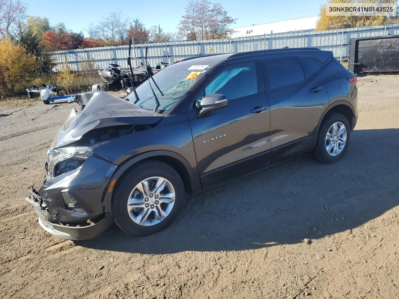 2022 Chevrolet Blazer 2Lt VIN: 3GNKBCR41NS143525 Lot: 77895734