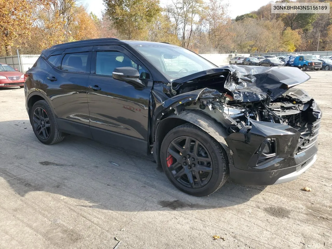 2022 Chevrolet Blazer 2Lt VIN: 3GNKBHR43NS156189 Lot: 77963024