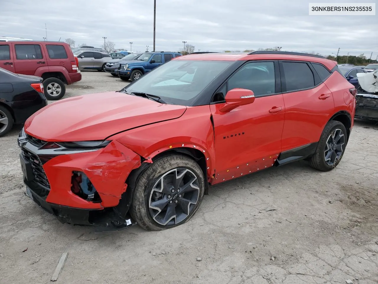 2022 Chevrolet Blazer Rs VIN: 3GNKBERS1NS235535 Lot: 79558824