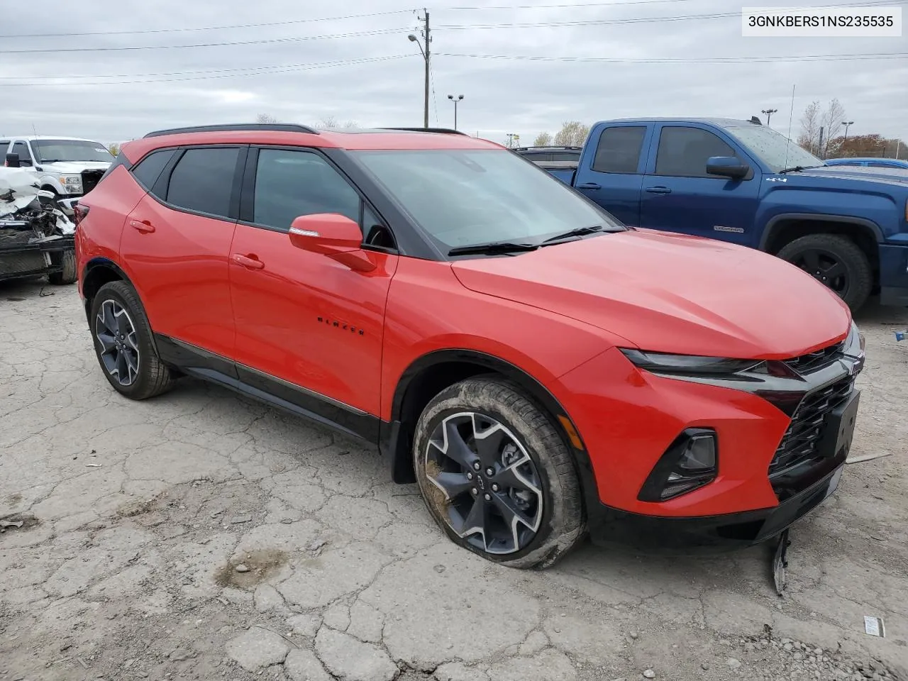 2022 Chevrolet Blazer Rs VIN: 3GNKBERS1NS235535 Lot: 79558824