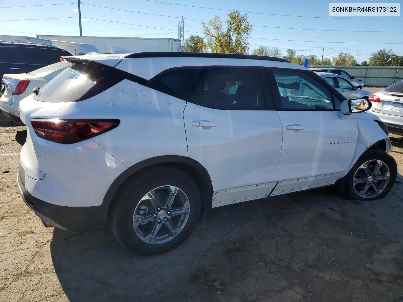 2023 Chevrolet Blazer 2Lt VIN: 3GNKBHR44RS173122 Lot: 74328674