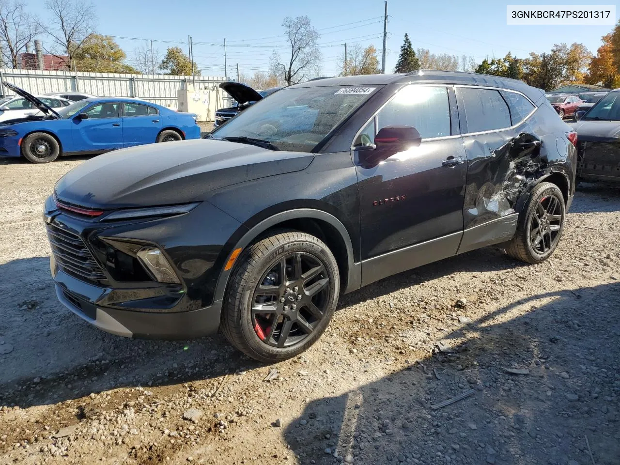 2023 Chevrolet Blazer 2Lt VIN: 3GNKBCR47PS201317 Lot: 76594054