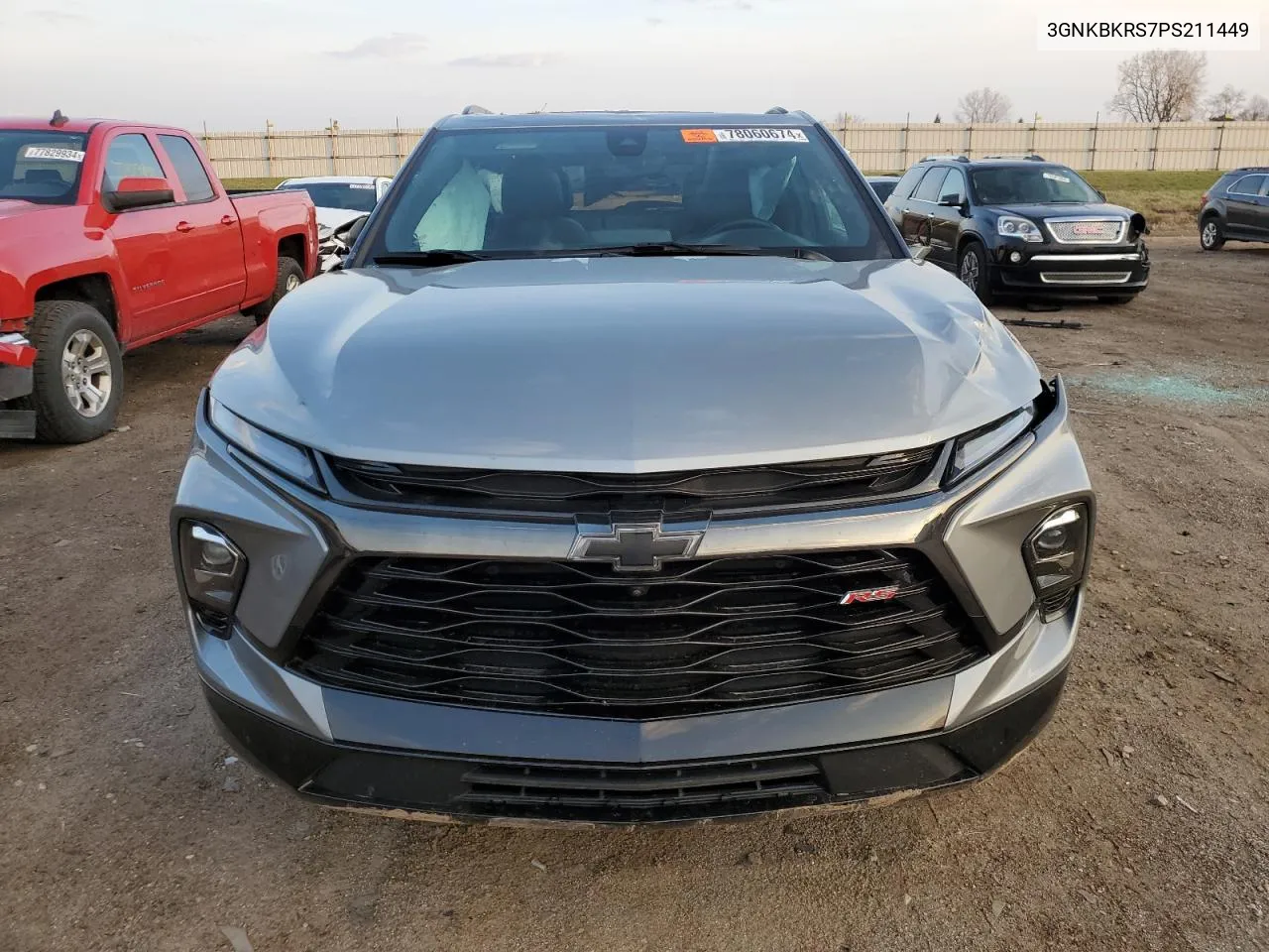 2023 Chevrolet Blazer Rs VIN: 3GNKBKRS7PS211449 Lot: 78060674