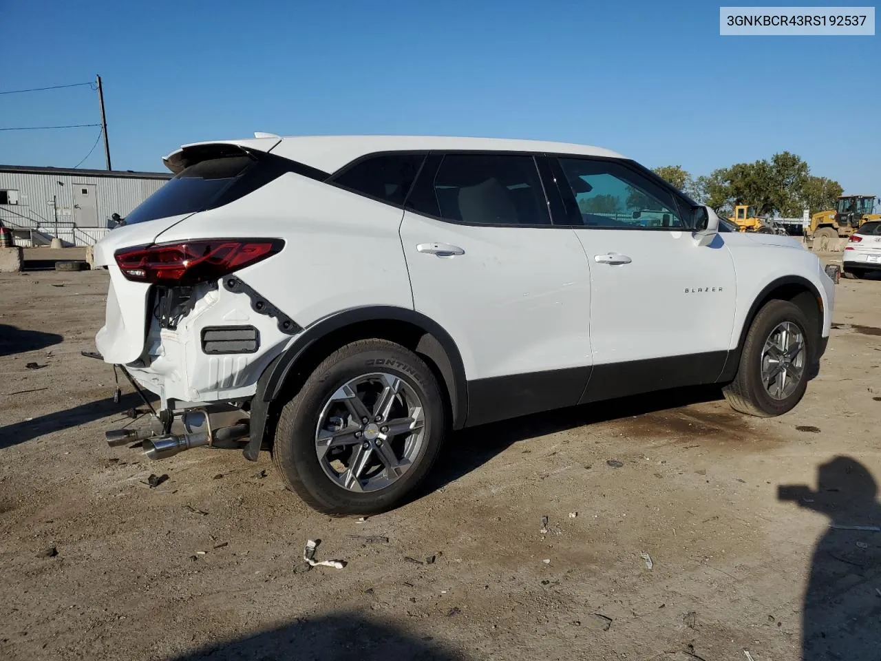 2024 Chevrolet Blazer 2Lt VIN: 3GNKBCR43RS192537 Lot: 75026394