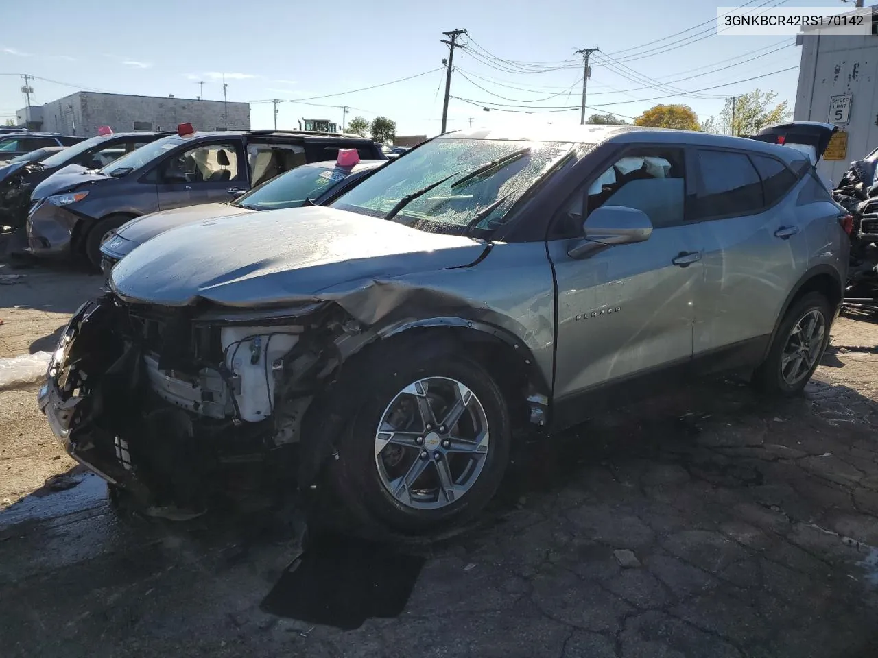 2024 Chevrolet Blazer 2Lt VIN: 3GNKBCR42RS170142 Lot: 76060114