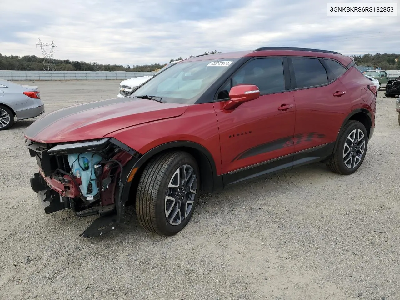 2024 Chevrolet Blazer Rs VIN: 3GNKBKRS6RS182853 Lot: 78278174