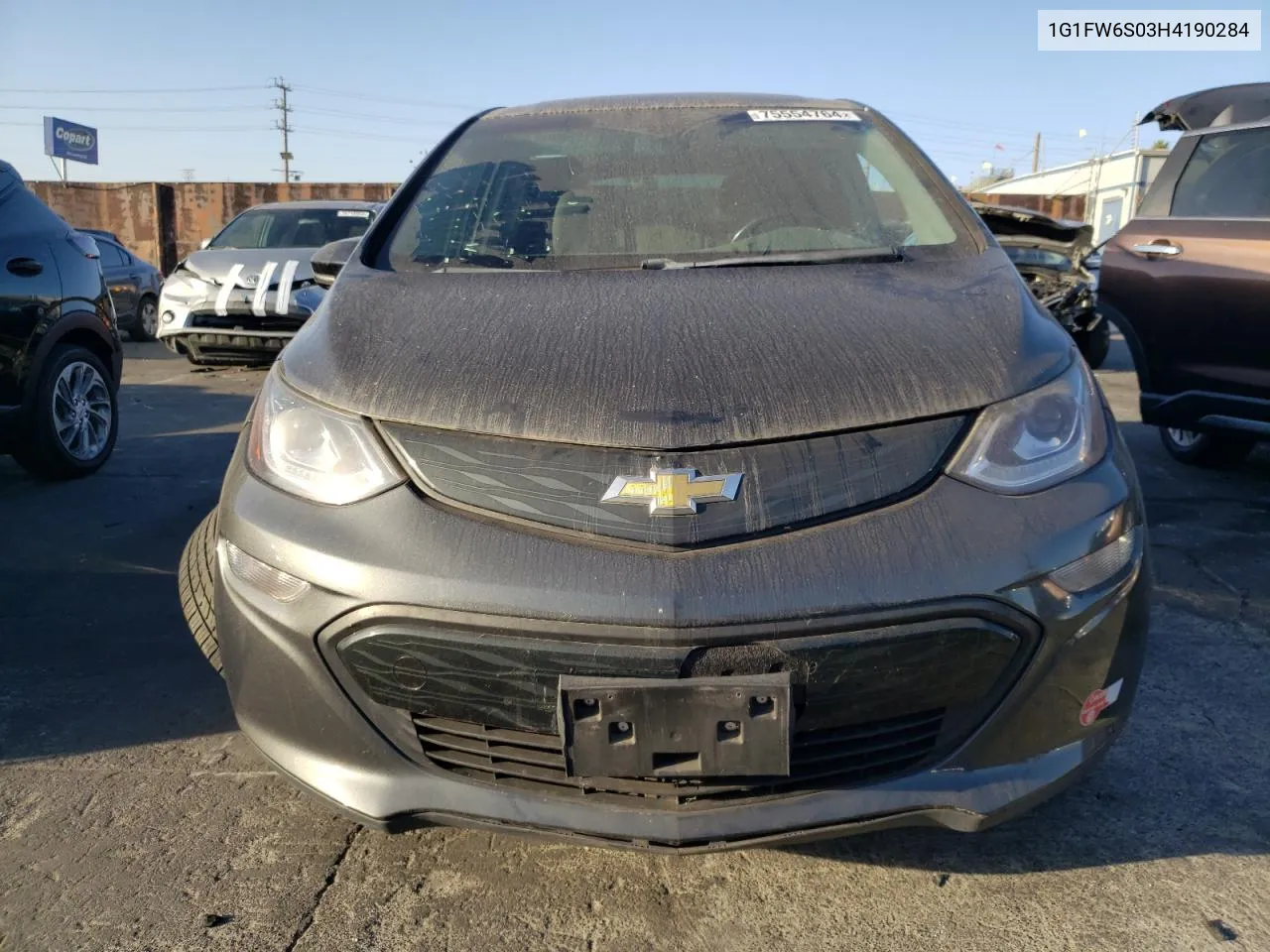 2017 Chevrolet Bolt Ev Lt VIN: 1G1FW6S03H4190284 Lot: 75554764