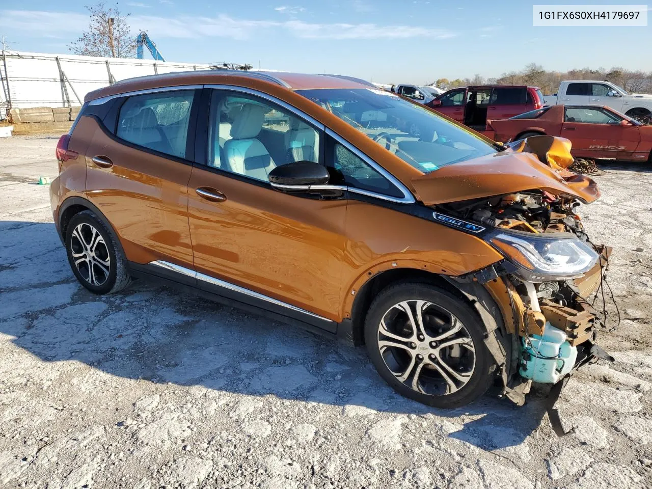 2017 Chevrolet Bolt Ev Premier VIN: 1G1FX6S0XH4179697 Lot: 79145214