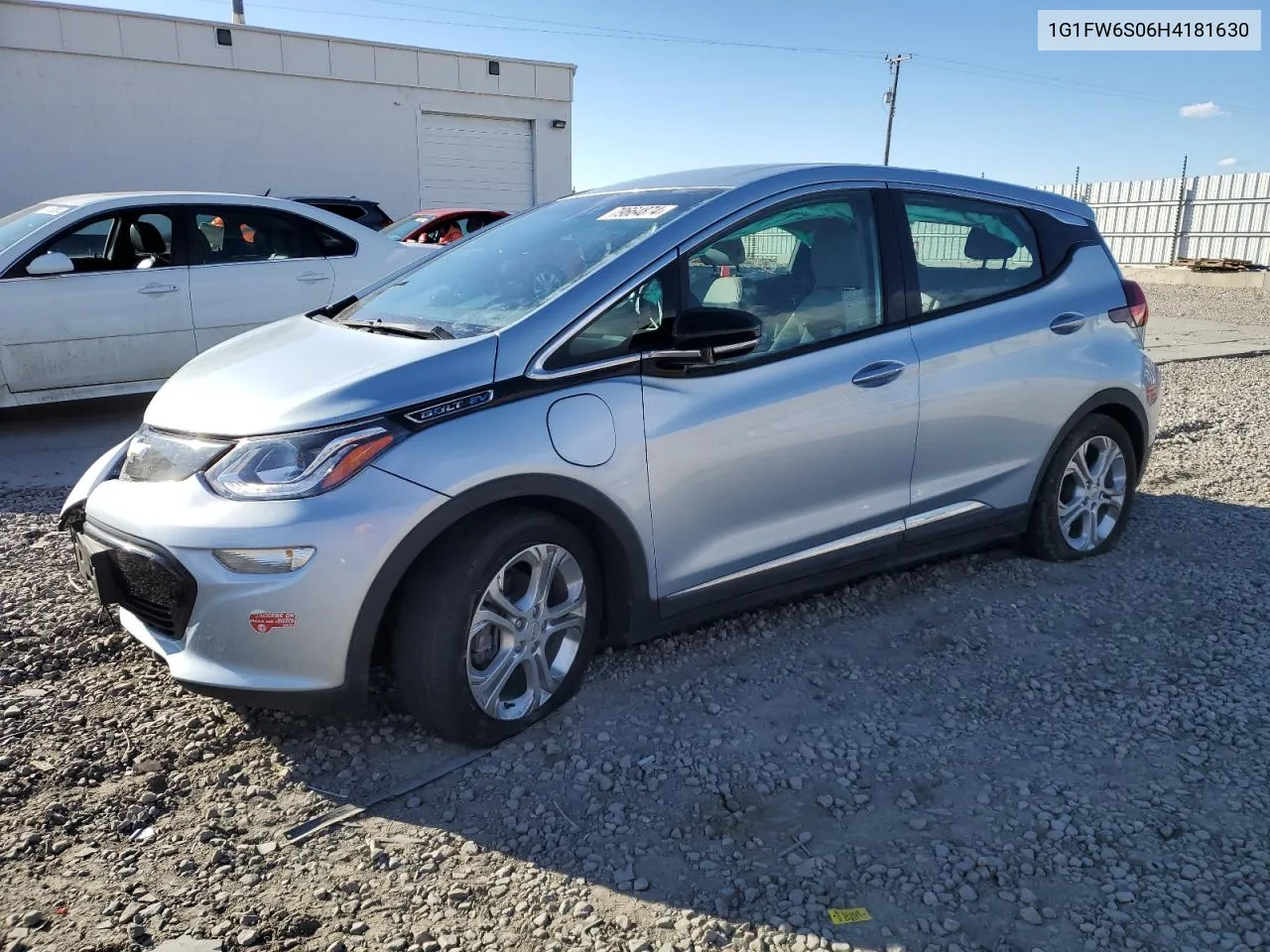 2017 Chevrolet Bolt Ev Lt VIN: 1G1FW6S06H4181630 Lot: 79664874