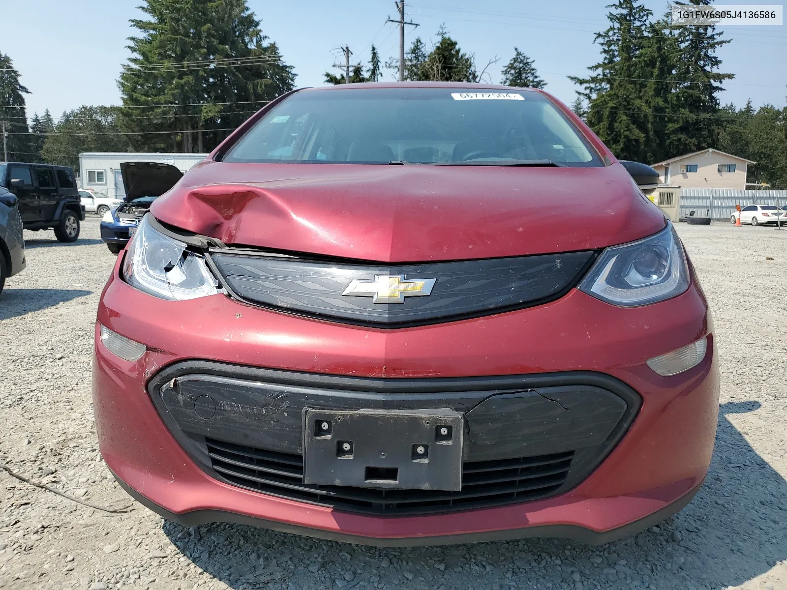 2018 Chevrolet Bolt Ev Lt VIN: 1G1FW6S05J4136586 Lot: 66772504