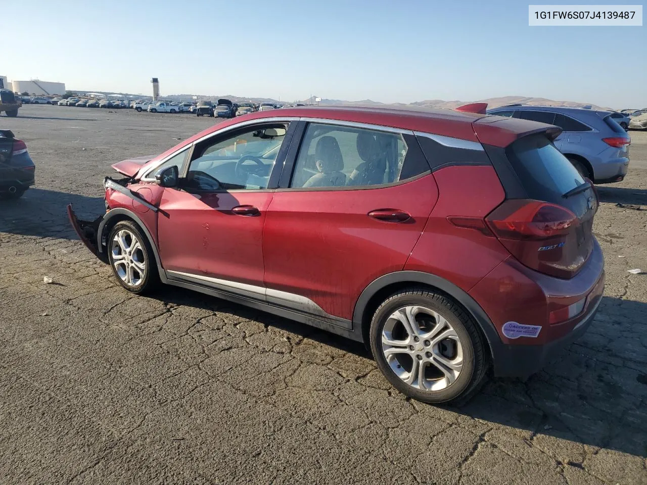 2018 Chevrolet Bolt Ev Lt VIN: 1G1FW6S07J4139487 Lot: 73959094