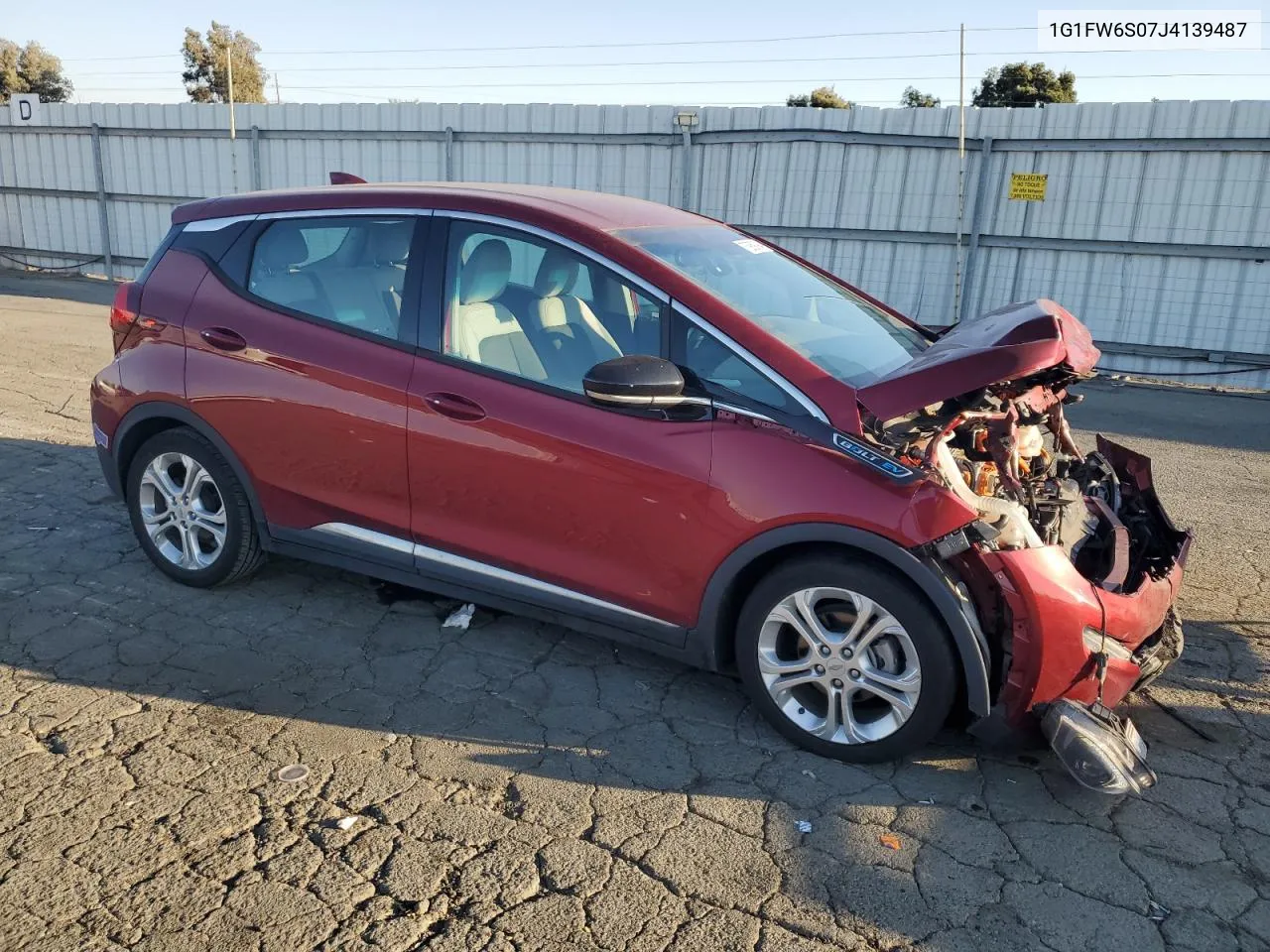 1G1FW6S07J4139487 2018 Chevrolet Bolt Ev Lt