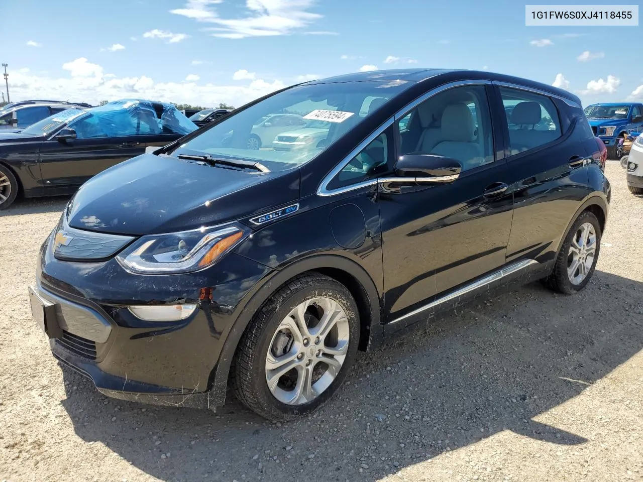 2018 Chevrolet Bolt Ev Lt VIN: 1G1FW6S0XJ4118455 Lot: 74075594