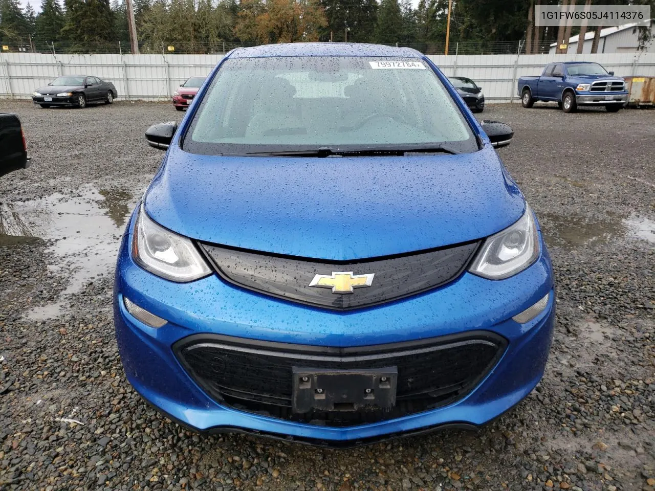 2018 Chevrolet Bolt Ev Lt VIN: 1G1FW6S05J4114376 Lot: 79972784