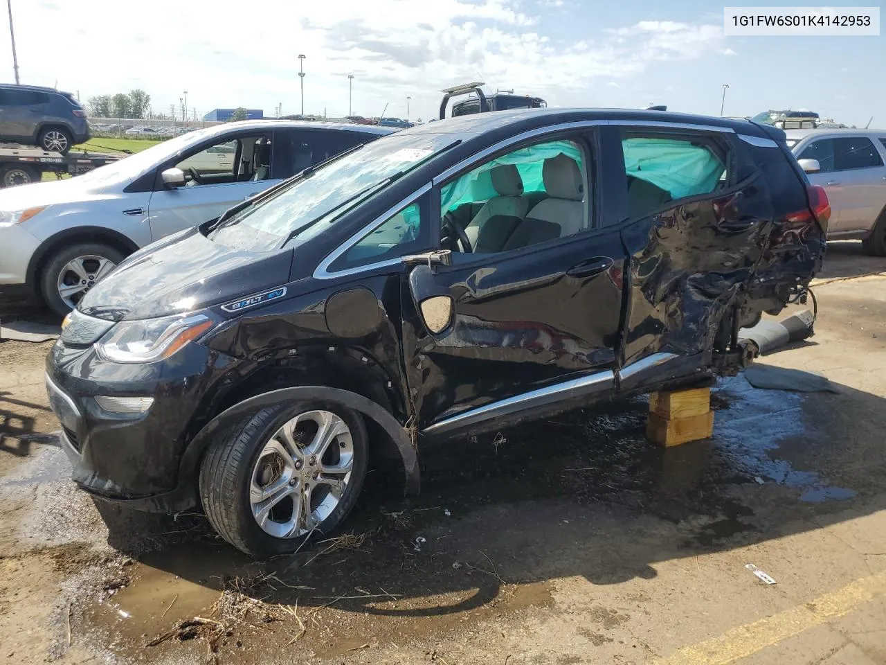 2019 Chevrolet Bolt Ev Lt VIN: 1G1FW6S01K4142953 Lot: 70077654