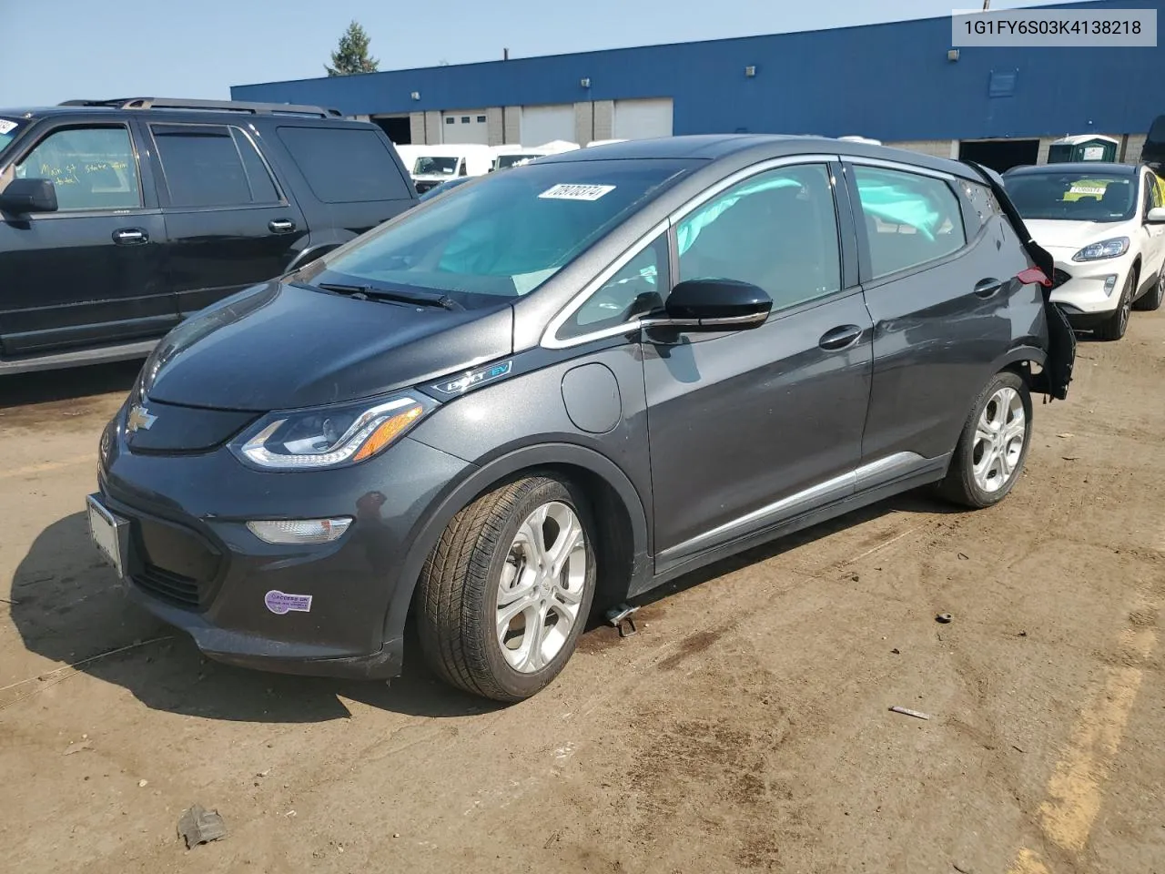 2019 Chevrolet Bolt Ev Lt VIN: 1G1FY6S03K4138218 Lot: 70970374